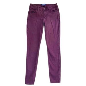 Old Navy Size 4 Rockstar Cassis Mid Rise Skinny 5 Pocket Cotton/Spandex Jeans